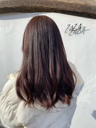 セミロング ZAZA YUKAのヘアスタイル