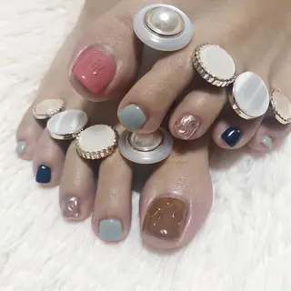 ネイル 【岐阜💅🏻】 オトナ可愛い🤍🪄のネイルデザイン