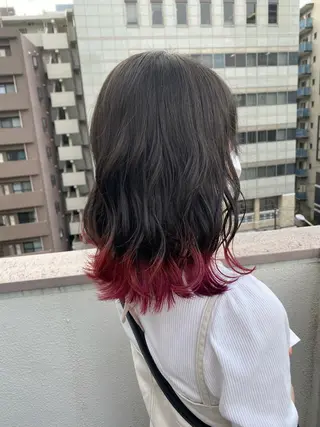 ミディアム カラー エフェクトブリーチ 🌟前澤啓太朗のヘアスタイル
