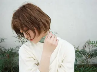 ショート カラー パーマ ヘアアレンジ 【ヘアケア特化型】 newi天王寺のヘアスタイル