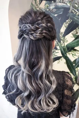 ロング ヘアアレンジ ヘアアレンジ 裾カラー/Aya🥀のヘアスタイル