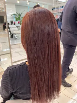ロング カラー アンスールミミ南草津店所属・真野 じゅんなのヘアスタイル