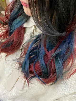 ロング カラー ヘアアレンジ 【艶髪×韓国風】 毛流れ職人 RYOのヘアスタイル