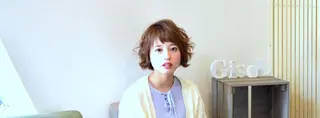 ショート ヘアアレンジ GiseL天神カラー 髪質改善/ブリーチのヘアスタイル