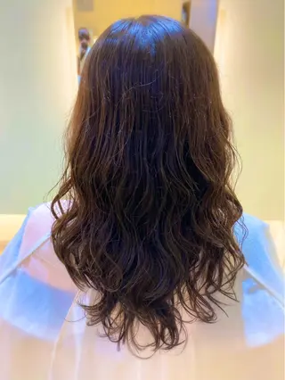 ロング パーマ 小顔レイヤー💗 木村実樹のヘアスタイル