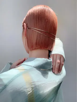 ミディアム カラー ダウンパーマ 【sity.ザイク】のヘアスタイル