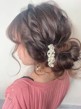 セミロング カラー ヘアアレンジ 櫛部洸貴/ 頭皮改善、髪質改善のヘアスタイル