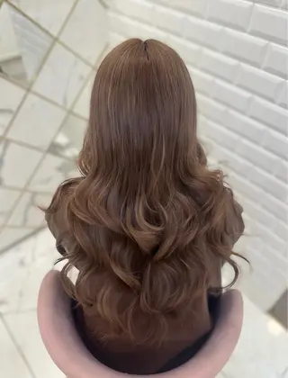 ロング カラー 🎀ちゃんりお🎀 /ブリーチなしカラーのヘアスタイル