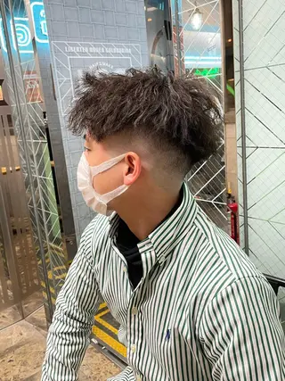 パーマ メンズ 渋谷/フェード/ 國分 翔のヘアスタイル