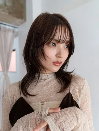 ミディアム カラー ヘアアレンジ 上野 / モデル募集 / kokoroのヘアスタイル