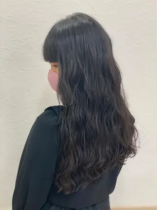 ロング パーマ Ash浦安店 富谷 日菜乃のヘアスタイル