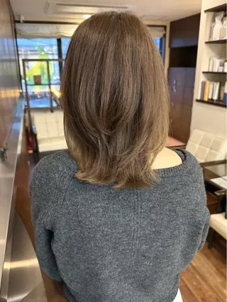 ミディアム カラー 田室 和幸のヘアスタイル