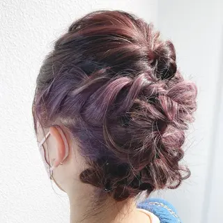 セミロング カラー スキバサミを使わない カット🌼唯🌼のヘアスタイル
