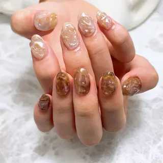 ネイル ⭐︎休業中の練習⭐︎ JNA認定講師髙橋のネイルデザイン