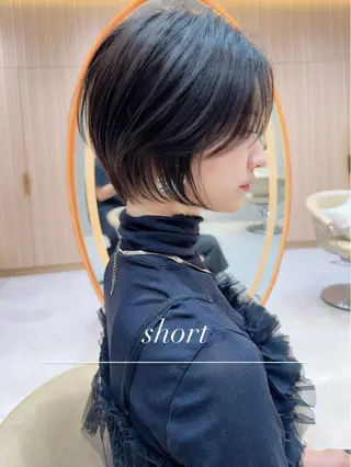 ショート カラー 縮毛矯正✨🫧 レイヤー川村利幸のヘアスタイル