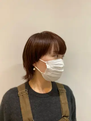 ショート カラー 大人かわいい×艶髪 🤍塩川のヘアスタイル