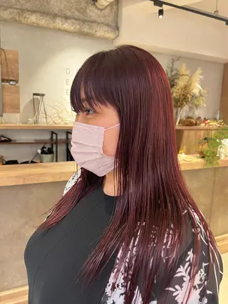 セミロング シャドウパーマ No.1うえちりくのヘアスタイル