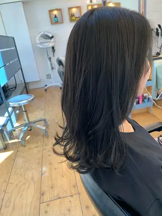 セミロング カラー Lagom なかだのヘアスタイル