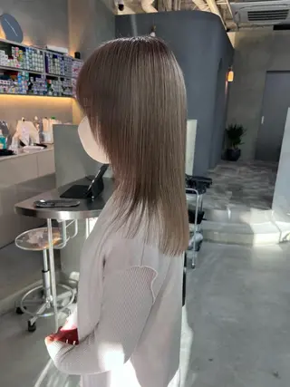ロング カラー 前橋 姫奈のヘアスタイル