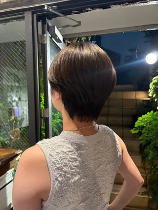 ショート パーマ×透明感カラー MIOのヘアスタイル