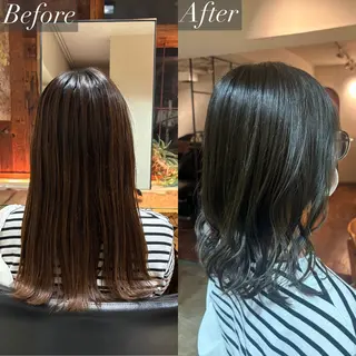 ミディアム カラー ⌇🌹透明感カラー 🌹ᴍᴇɢᴜᴍɪ ⌇のヘアスタイル