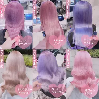ロング カラー ヘアアレンジ メンズ キッズ マツエク・マツパ ブリーチ博士 MASATOのヘアスタイル