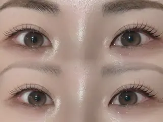 マツエク・マツパ 韓国風艶髪カラー× 束感まつ毛🎀miuのマツエク・マツパデザイン