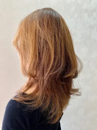 セミロング 加藤 遥花のヘアスタイル