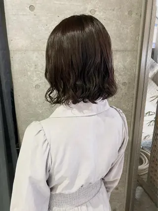 ミディアム カラー パーマ 吉田一輝 外国人パーマのヘアスタイル