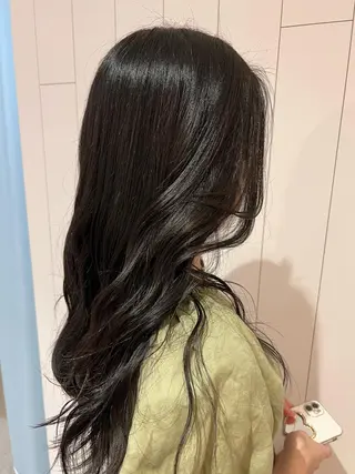 ロング デジタルパーマ募集‪ 平木亜美‪のヘアスタイル