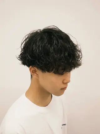 セミロング パーマ メンズ 🏁メンズパーマ/ RYOYAのヘアスタイル