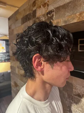 ミディアム パーマ メンズ ✂︎ sho✂︎のヘアスタイル