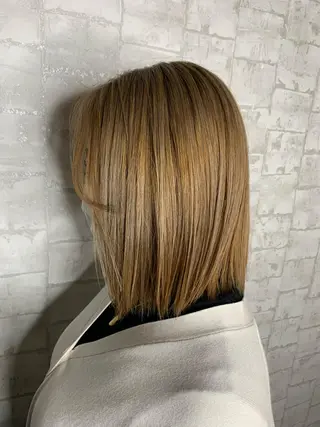 ミディアム カラー 船津武俊 フナツタケトシのヘアスタイル