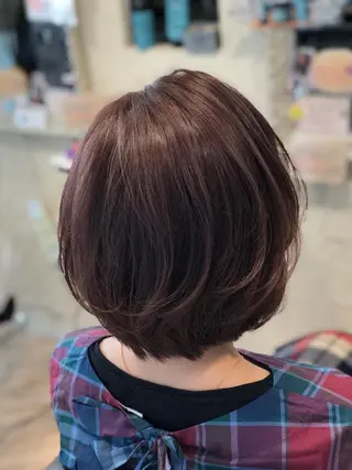 ショート カラー ベージュカラー🧸 伊藤なつみのヘアスタイル