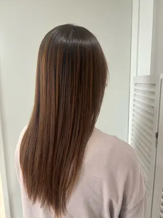 ロング パーマ 室谷 ゆりあのヘアスタイル