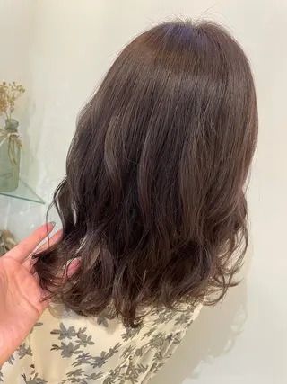 ミディアム カラー 極艶透明感カラー🐰 髪質改善/出雲つぐみのヘアスタイル