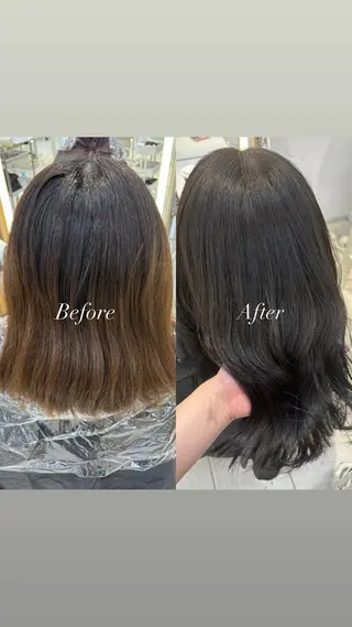 ミディアム 鈴木 彩莉のヘアスタイル