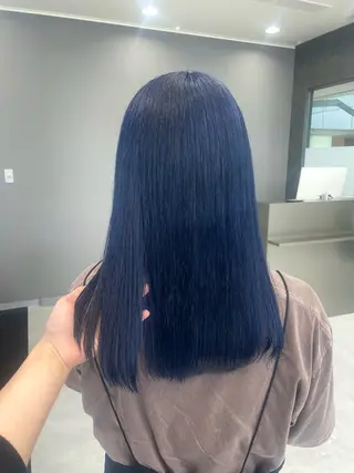 ロング カラー メンズウルフ🐺♡ ブリーチ♡ヘアメ🎀のヘアスタイル