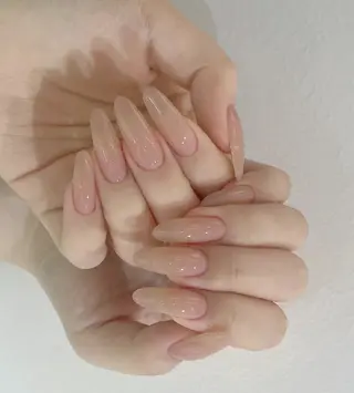ネイル フィルイン・深爪矯正 長さ出し🎀のネイルデザイン