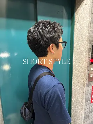 ショート パーマ メンズ 💈メンズ短髪特化 ✂︎伊藤大輝💈のヘアスタイル