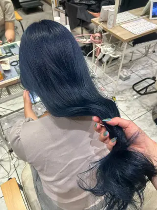 ロング カラー 🇰🇷韓国スタイル /束間まつげ🎀ミキのヘアスタイル