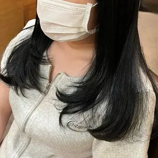 セミロング カラー 庄内＊三国baron ANJUのヘアスタイル