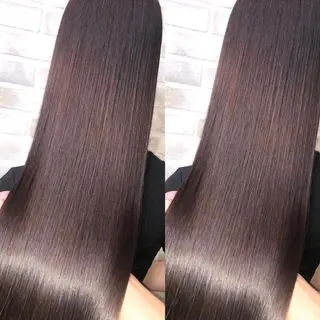 ロング ayaka 縮毛矯正レイヤーのヘアスタイル