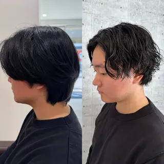 ショート パーマ メンズ メンズパーマ特化/ メッシュ/薫/店長のヘアスタイル