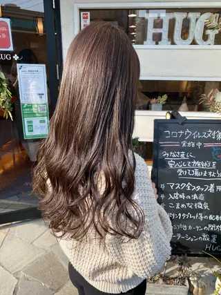 ロング カラー 🌷レイヤー縮毛/ 艶カラー/ami🌷のヘアスタイル