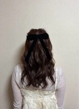 セミロング カラー ヘアアレンジ afrodite 〈京橋〉Riyuのヘアスタイル