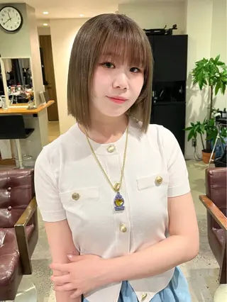 ミディアム ハイトーン🫧艶髪 MAIKAのヘアスタイル