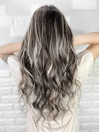 ロング カラー ヘアアレンジ 次世代シールエクステ 錦糸町 小泉 朋之のヘアスタイル