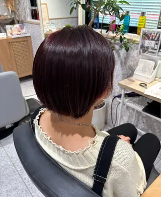 ショート カラー 暖色カラー/ パリジェンヌ💟みくのヘアスタイル