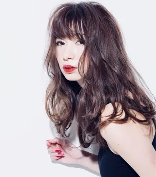 セミロング カラー パーマ ヘアアレンジ 似合わせhair🔸 アサダ タカコ🔸のヘアスタイル